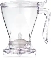 Moncloa Chaleira com Infusor de Chá 530ml, Bule de Café e Chá, Coador de Café Individual Inox, Resistente a Quedas, Design Premium e Transparente, Prepara 4 Xícaras, Microondas e Lava-Louças