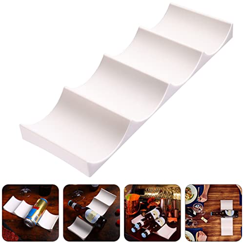 Soporte para botellas de vino estilo europeo apilable 4 piezas miniatura 6