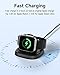 NEWDERY Charger Stand for Apple Watch, Portable Watch Charger for iWatch with USB C Cable,Fast Charging,Wireless Charging Station for iWatch Series 10/9/8/7/6/Ultra/5/3/2/SE, Black