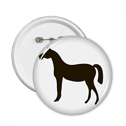 Pins cheval noir pour personnaliser un sac d'équitation ou une veste d'école