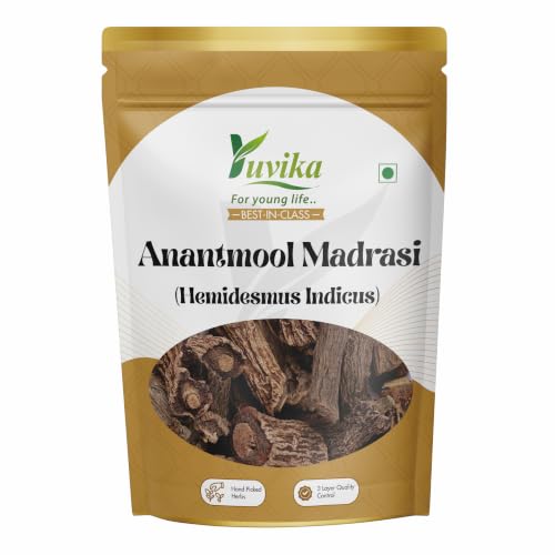 Yuvika Herbs Anantmool Madrasi 100g | Hemidesmus Indicus | Indian Sarsaparilla | Traditional Ayurvedic Herb