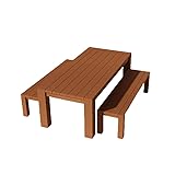 DIY Outdoor Wooden Picnic Bench Building Plans | Step by Step Instructions