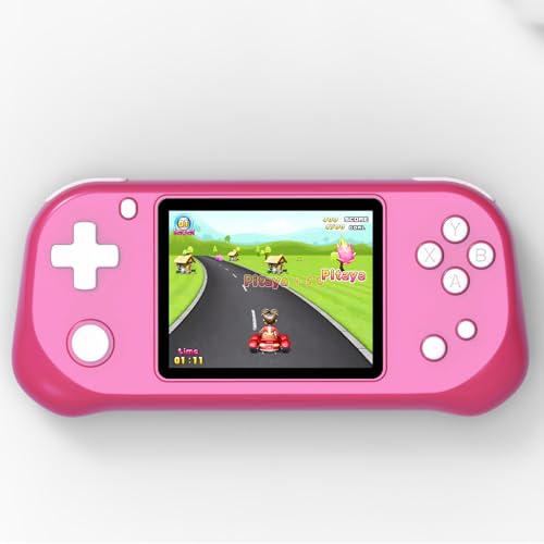 Handheld Game for Kids,3.2'' 3.2'' IPS HD Large Screen,245 Preloaded 16 Bit Games,Rechargeable Gaming Player Kids Adults Seniors Birthday (Vivid Magen
