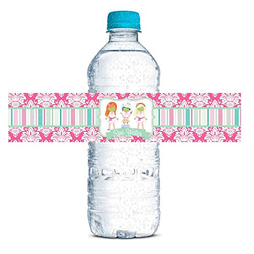 Étiquettes anniversaire imperméables AmandaCreation x20 pour bouteilles