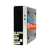 【整備済み品】H P デスクトップPC 400G6 SFF／第9世代Corei5-9500／メモリ 16GB／SSD 512GB／USB 3.1／DVDドライブ／有線LANポート／無線WIFI／省スペース型／初期設定済