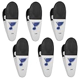 Siskiyou Sports NHL St. Louis Blues Chip Clip Magnets, 6pk White, One Size