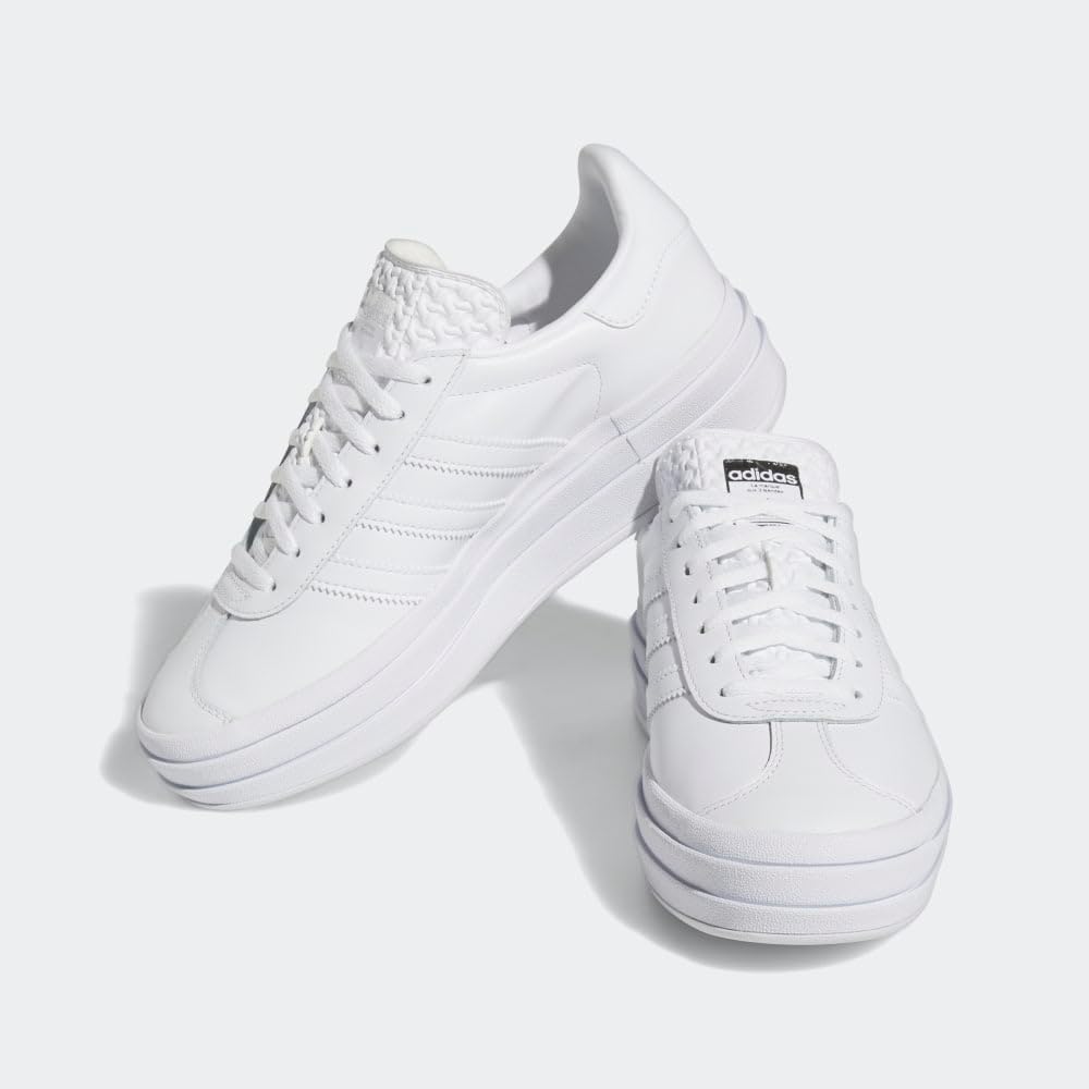 adidas Womens Gazelle Bold Triple White IE5130 Size 8 - Image 5