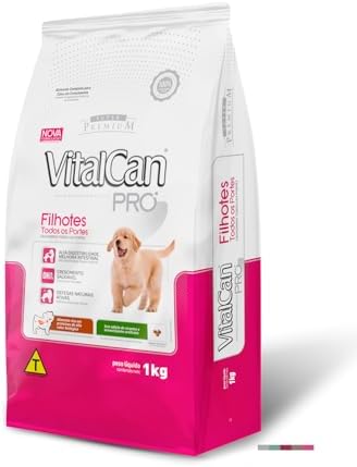 Ração VitalCan 1kg Super Premium Para Cães Filhotes Todos Os Port...