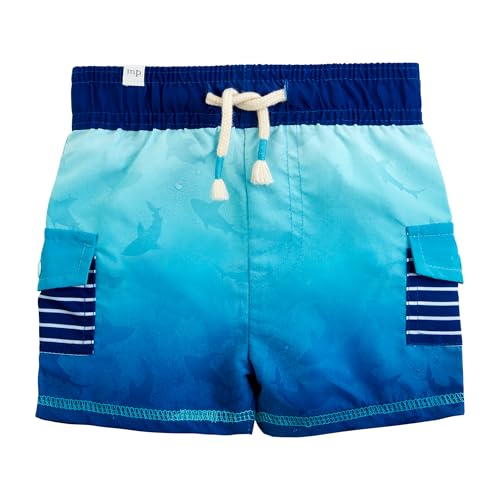 Mud Pie Boys' Standard Shark Color Change Trunks