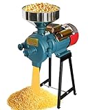 NAIZEA Electric Grain Mill Grinder Corn Grinder, 3000W 110V Commercial Flour Mill Machine with Funnel, Feed Grinders for Corn, Wheat, Rice, Cereals,Molino de Maiz Electrico (Dry Grinders)