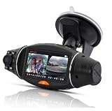 Pc HD Dual-Camera Car DVR con Napravljat logger GPS, G-sensor, visione notturna