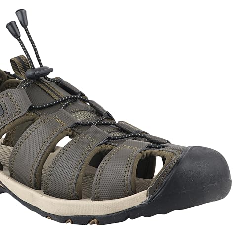 Image of FUEL Soldier-08 Flexible Fisherman Comfortable & Breathable Sporty Look Outdoor Sandals for Men in Protective Bump Toe with Anti-Skid & Trendy Footwear