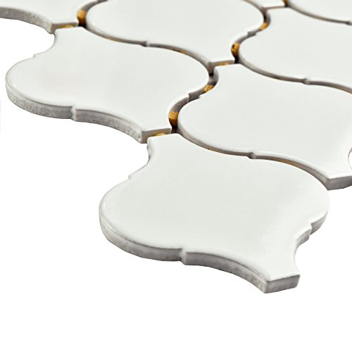 image for SomerTile FMALTGW Deriba Lantern Porcelain Mosaic Floor and Wall Tile,