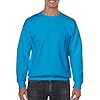 GILDAN Men's 50/50 Adult Crewneck Sweatshirt, Grey (Dark Heather), L UK #2