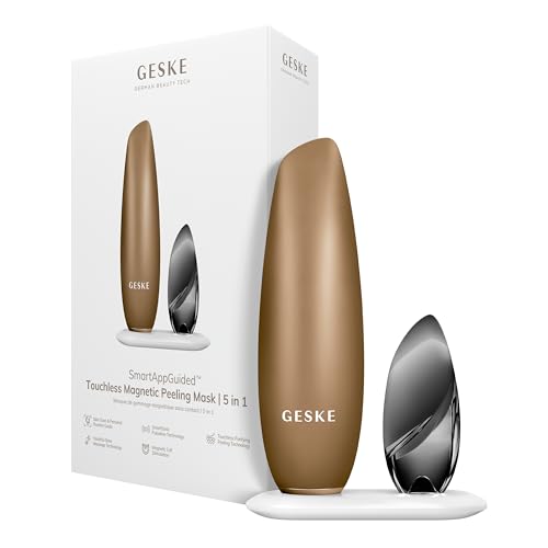 GESKE | Maschera peeling magnetica 5 in 1 SmartAppGuided™ | Maschera facciale magnetica | Rimuove le impurità | Maschera per il viso | Pulizia dei pori | Adatta a uomini e donne