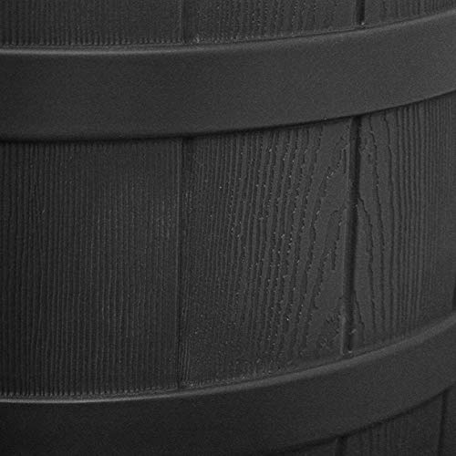 Image of Good Ideas Rain Wizard Water Collection Barrel, 50 Gallon, Black, 2 Pack
