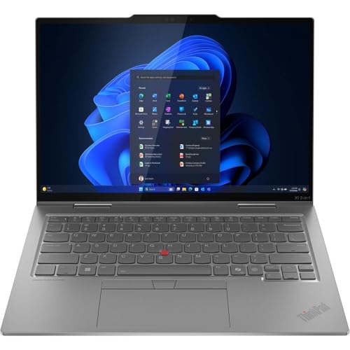 Image of Lenovo ThinkPad X1 2-in-1 Gen 10 Aura Edition, Intel Ultra 7 255U, 14 inch FHD (1920 x 1200) 500 nits, AR, Touchscreen, 32GB DDR5, 2TB SSD, Yoga Pen, 1080P FHD RGB+IR Camera, Win 11 Pro - Grey