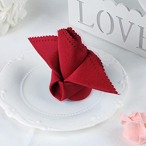i-QiQi 4 pieces Christmas Napkins Cloth-Place Mats Dinner Napkins Weddings Party Napkin Christmas Dining Decoration for Home,Wedding,Hotel,Banquet Parties,Xmas Events.