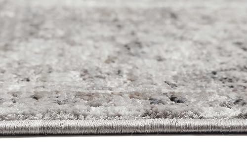 Wecon Home Teppich Beige Blau modern Vintage Kurzflor für Wohnzimmer, Schlafzimmer oder Flur SOHO Touch (240 x 290 cm)