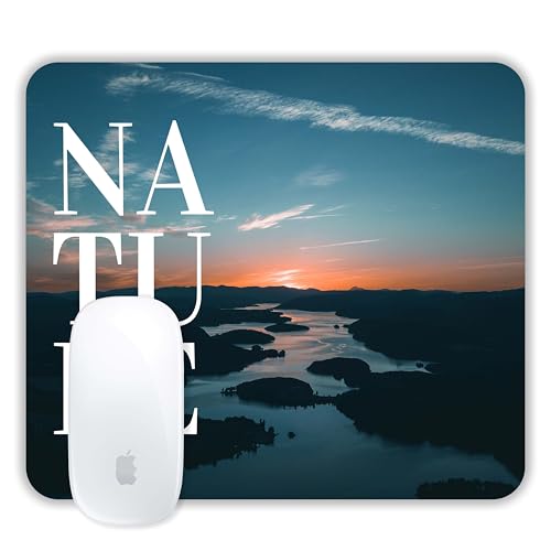 Image of TURTLEWINGS | Mousepad |Nature Mousepad - 22x18 cm, 3mm Thick | Abstract Design Non-Slip Rubber Base | Office, Study & Gaming Use | Premium Smooth Surface 2 (Design 01)