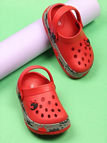 Image of URJO Splash Kid's Clogs /Sandals with Adjustable Back Strap Ultra Soft & Flexibility Anti Skid Comfortable Waterproof Daily Mules Clogs /Sandals Boy's & Girl's