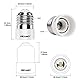 DiCUNO E27 auf E14 Lampensockel Konverter, Adapter Fassung von große zu kleine Edisongewinde, E27 bis E14, hitzebeständig, Für LED Lampe, Glühlbirne und CFL-Birne, 2er Pack