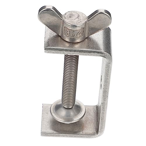 HOLIDYOYO Wood Working C-clamp Stainless Clamp Lightweight Portable I-beam Design