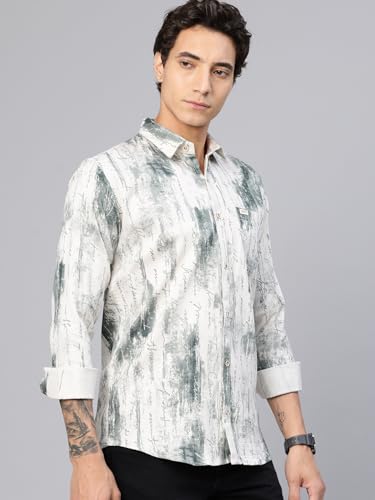 Image of Majestic Man Stylish Abstract Print Casual Shirt - Pure Cotton| Full Sleeve | Trendy & Comfortable
