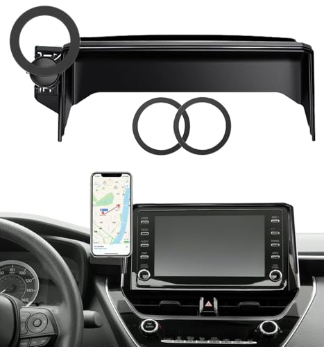 Car Phone Mount for 2019-2025 Toyota Corolla / 2019-2025 Toyota Corolla Hatchback / 2023-2025 Corolla Cross, Fits 8-Inch Touchscreen, for MagSafe Magnetic Car Phone Holder, Toyota Corolla Accessories
