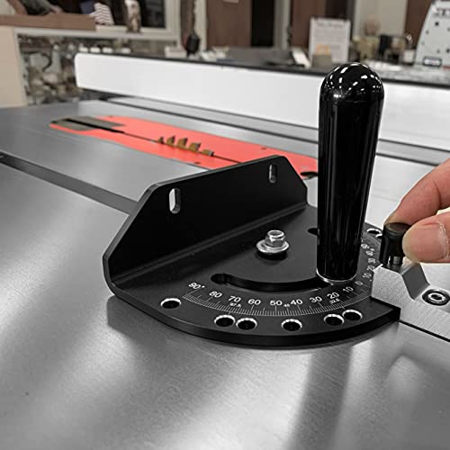 Fulton Precision Miter Gauge With A Standard Slot (3/4” X 3/8”) Steel Bar With Adjustable Spring Loaded Plungers And Removable Retaining Disc #TOP3