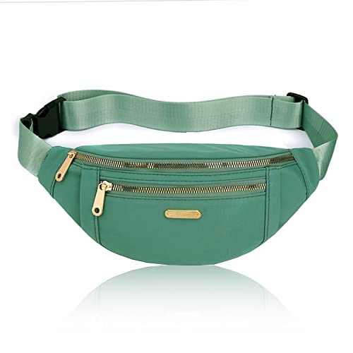 Fanny Packs Waist Bag for Women, Belt Bag Waist Pack Crossbody Bag Fanny Pack Phone Holder for Outdoors Sports Hiking Running - Green Fanny Packs Waist Bag for Women, Belt Bag Waist Pack Crossbody Bag Fanny Pack Phone Holder for Outdoors Sports Hiking Running - Green