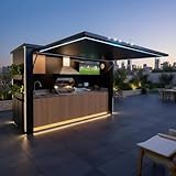 Modular Outdoor Kitchen Island, Stainless Steel Pod-Style Mobile Set with BBQ and Storage Cabinets, Flexible Cooking Station for Patio Backyard