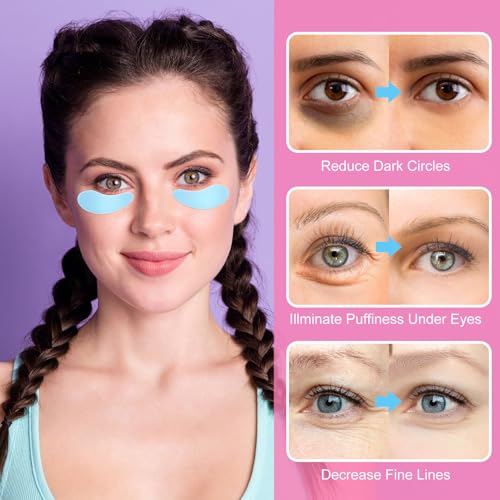 SmallCat 4 adesivos de silicone reutilizáveis, adesivos sob os olhos, máscara para cuidados com a pe