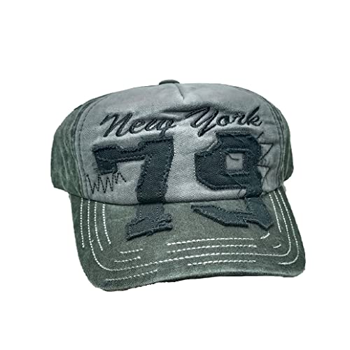 Image of Adjustable Soft Cotton Denim Cap for Men Women Baseball Vintage Washed Distressed Hats Adjustable Stylish Cap Regular Fitted