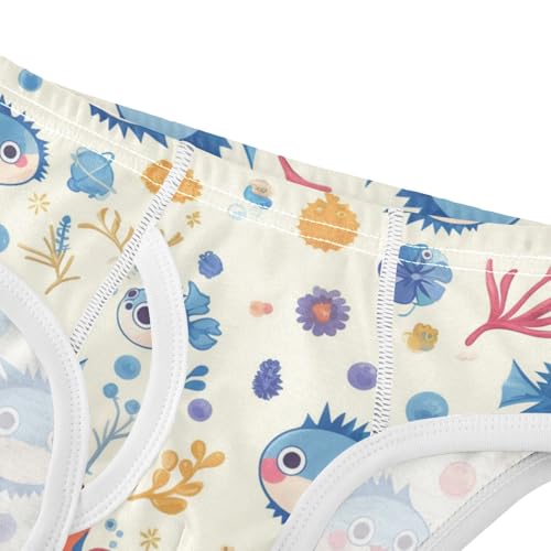 Puffer Hawaiian Fish and Seaweed Toddler Boy Comfort Kids Underwear Cute Children Undies4
