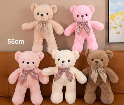 Image of Storescent Soft Teddy Bear Plush Toy | Cuddly Stuffed Animal Teddy for Kids & Adults | Cute Plush Toy for Hugs & Gifting -Random Color Teddy Bear 55cm