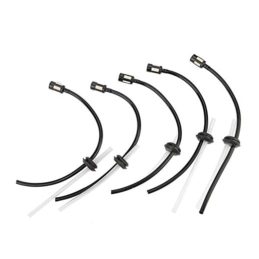 5 Unids Accesorios de motosierra Tubo de combustible Conjunto de manguera de combustible con tanque Filtro de combustible Strimmer Desbrozadora Piezas de repuesto