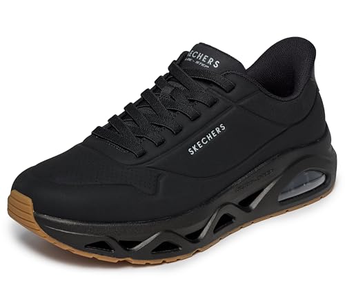 Skechers �����Y Uno Step-Glide on Air �n���Y�t���[ �X���b�v�C���X�j�[�J�[, �u���b�N, 30.0 cm