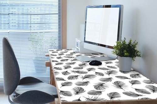 Tapis de souris imperméable en PVC avec bords arrondis pour table - 2