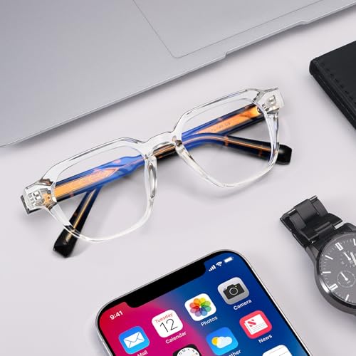 Image of Dollger Blue Light Glasses for Women Men Computer Glasses Square Blue Light Blocking Glasses