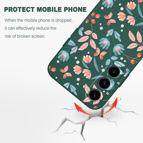 Coque Samsung Galaxy S23 silicone vert feuille LEECG