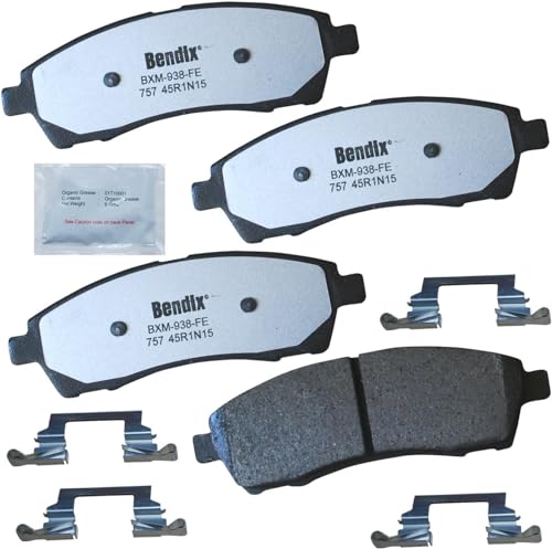 Image of Bendix Fleet Metlok MKD757FM Semi-Metallic Rear Brake Pads for Ford Excursion 2005-2000, F-250 Super Duty 2004-1999, F-350 Super Duty 2004-1999