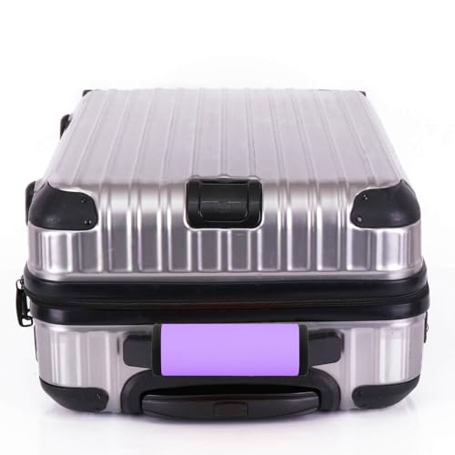 Image of Neoprene Luggage Handle Wraps for Suitcases Bright Color Luggage Tags /Handle Wraps /Handle Covers-Violet