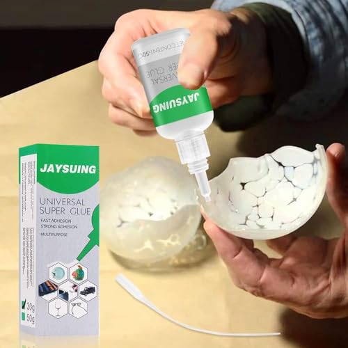 Image of Universal Super Strong Instant Glue (50g) | Quick Dry High Strength Waterproof Adhesive for Plastic, Wood, Metal, Glass, Rubber & Shoes | Multipurpose Repair Glue for Home, Office & DIY