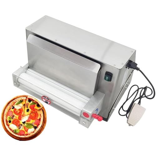 ZenSeFarin Máquina Laminadora Automática Masa para Pizza,Máquina Laminadora Masa Comercial 370W,Espesor 0.7-5,4 Mm,Pizza 12-18 Pulgadas,Uso Comercial,Aplicable a Pizzerías Y Tiendas Minoristas,40CM
