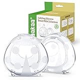 haakaa Ladybug Milk Collector 1.4oz/40ml/2pcs - Wearable Breast Shells Soft Nursing Cups Breast Milk Collector Breast Milk Saver Portable Letdown Catcher Breastfeeding Essentials,Protect Sore Nipples