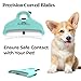 Kenchii Pocket Rake for Dogs & Cats – Precision Curved Blades – Pocket-Sized Deshedding & Grooming Tool for Long & Short Hair – Self-Cleaning, Skin-Friendly Pet Rake for Shedding & Coat Maintenance