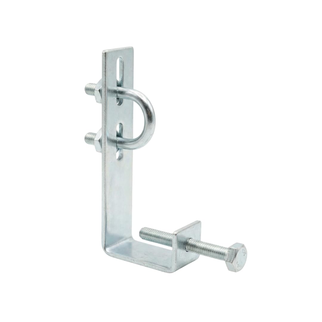 Solar Panel Sprinkler Pipe Support Hanger | L-Shaped Galvanized Steel Clamp | Rust-Resistant Pipe Holder for Solar Panel Frames | Easy Installation Adjustable Bracket 1 piece-picture-24