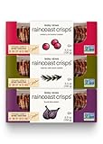 Lesley Stowe Raincoast Crisps Variety Pack - 1 Hazelnut Cranberry Crackers, 1 Rosemary Raisin Pecan Crackers, 1 Fig And Olive, 5.3 Ounces Each