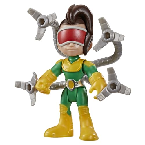 Marvel Spidey et Ses Amis Extraordinaires, Figurine Doc Ock de 7,5 cm avec Accessoire, Jouets de Super-héros pour Enfants, dès 3 Ans, Vert